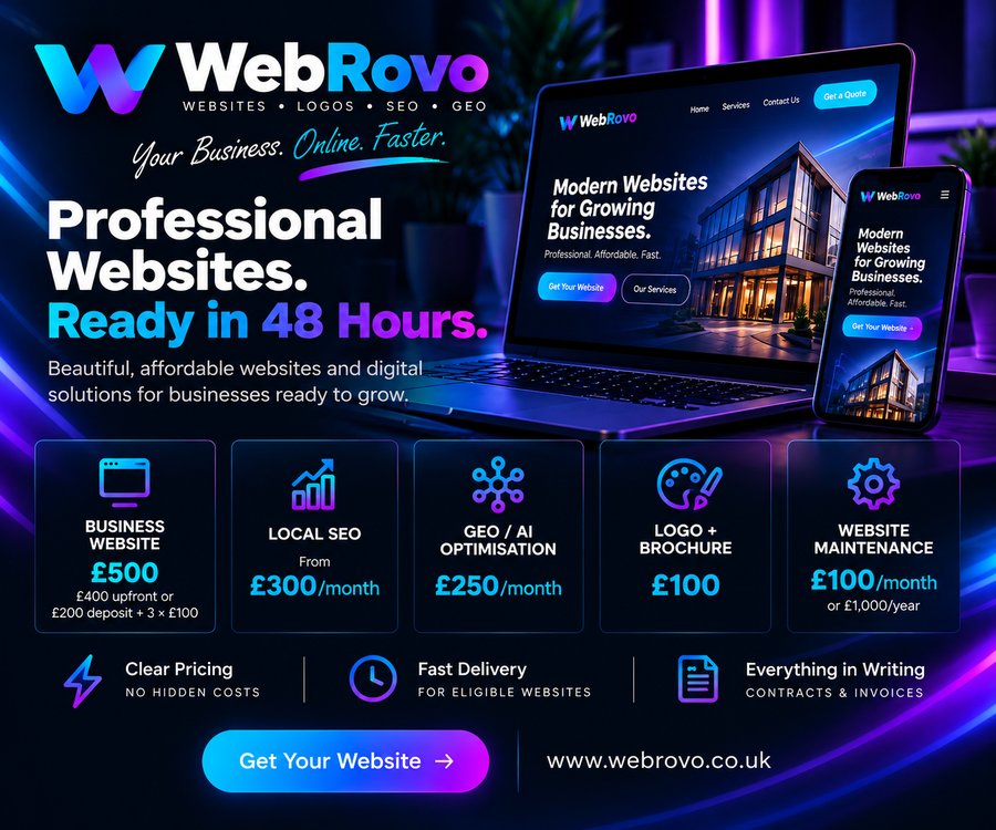 Web design and development services